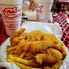 Pete's Fish & Chips signature dishes Pete's Fish and Chips, Cheesesteak, Fish and Shrimp.